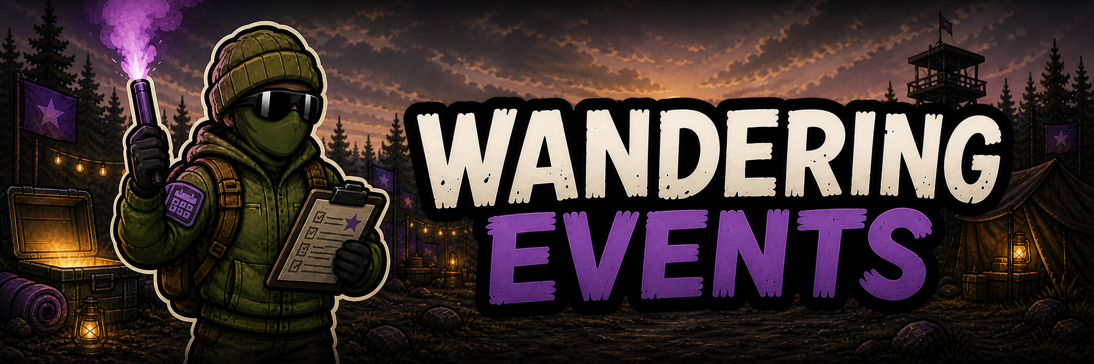 Wandering Events application banner