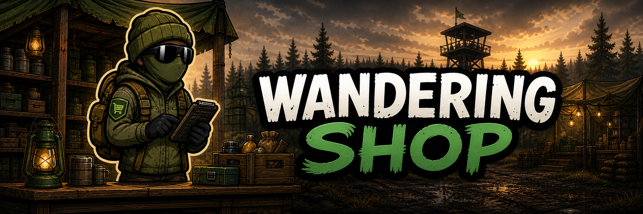 Wandering Shop application banner