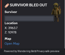 Survivor bled out feed preview