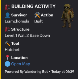 Building activity feed preview