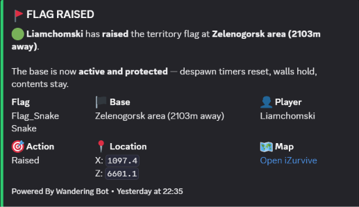 Flag raised feed preview