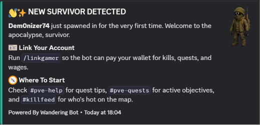 New survivor detected feed preview