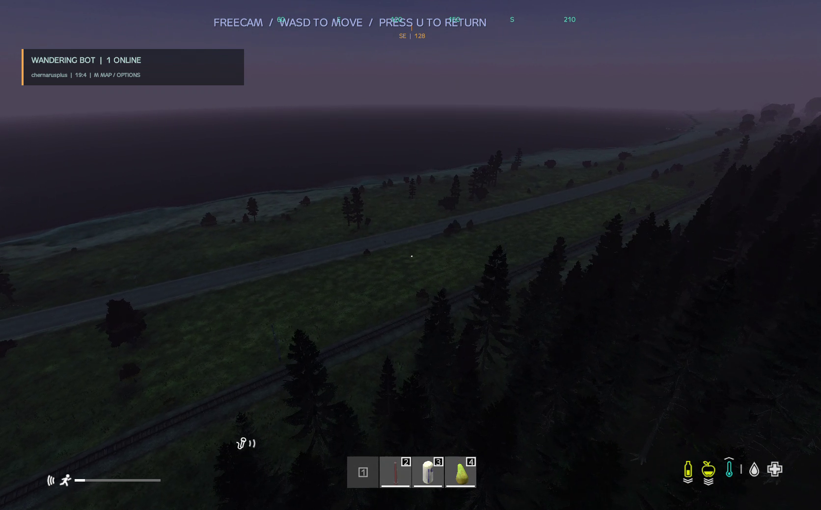 Wandering Ops free camera above the DayZ coast